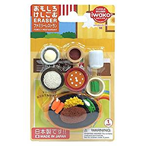 ブリスターパック おもしろ消しゴム ファミリーレストラン イワコー 4991685130136（10セット）