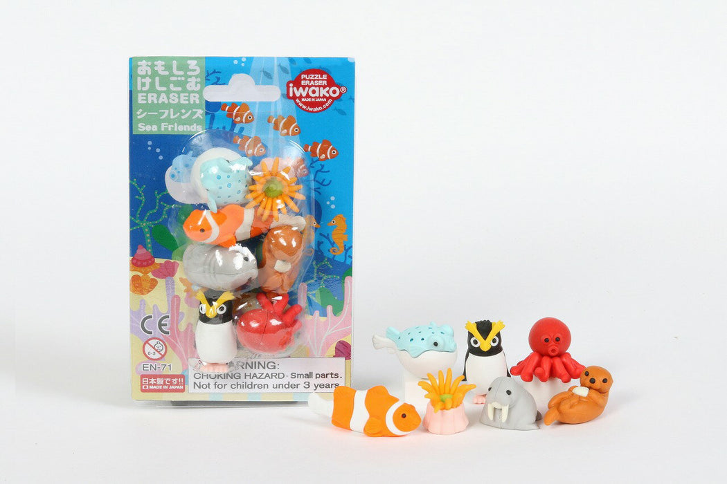 イワコー ブリスターケシゴム　シーフレンズ　 ER-BRI069　4991685021076（10セット）