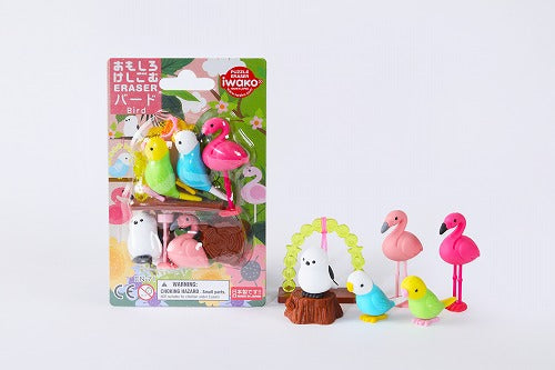 イワコー ブリスターパック消しゴム バード ER-BRI070 イワコー ER-BRI070　4991685021120（10セット）