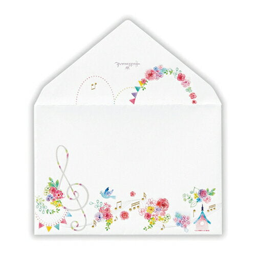 日本ホールマーク パッド用封筒フラワリーミューシ 819576　4961099819576（6セット）