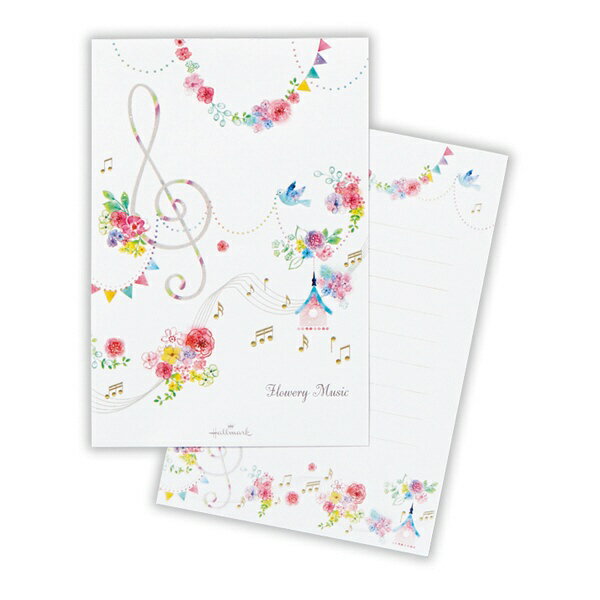日本ホールマーク 葉書箋フラワリーミュージック２ 819927　4961099819927（6セット）