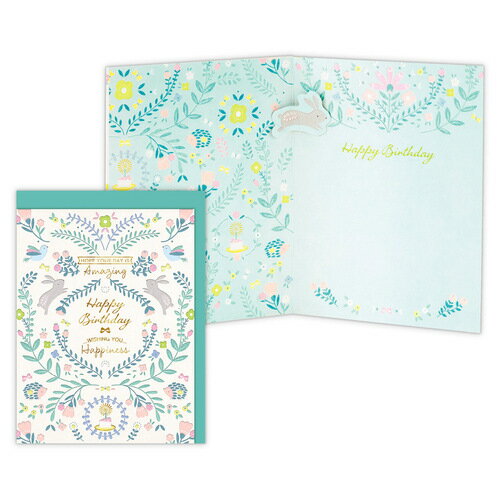 日本ホールマーク ＧＨＢリッタイデボス・ウサギトハナ 826437　4961099826437（6セット）