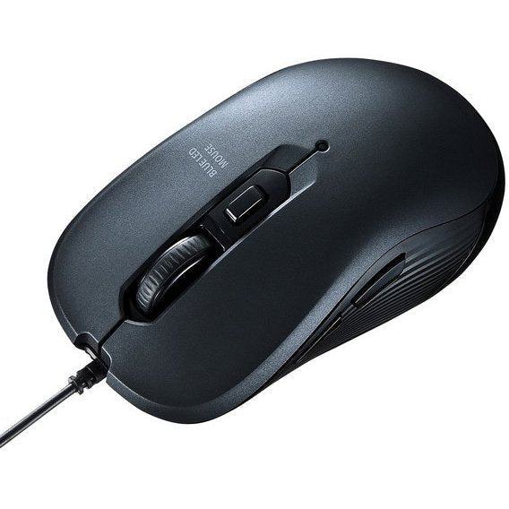 サンワサプライ 有線ブルーLEDマウス  MA-BL114GM サンワサプライ 4969887695067（10セット）