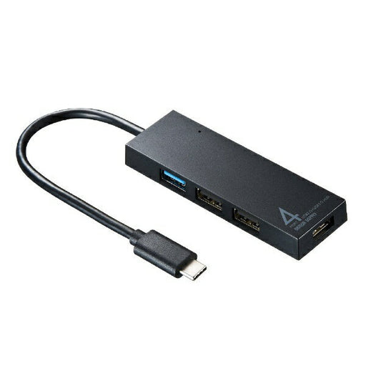 サンワサプライ USB Type C コンボハブ 4ポート USB-3TCH7BK サンワサプライ 4969887780084（10セット）