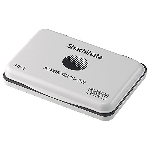 Shachihata 水性顔料系スタンプ台 中形 黒 HKN-2-K シヤチハタ 4974052059247（10セット）