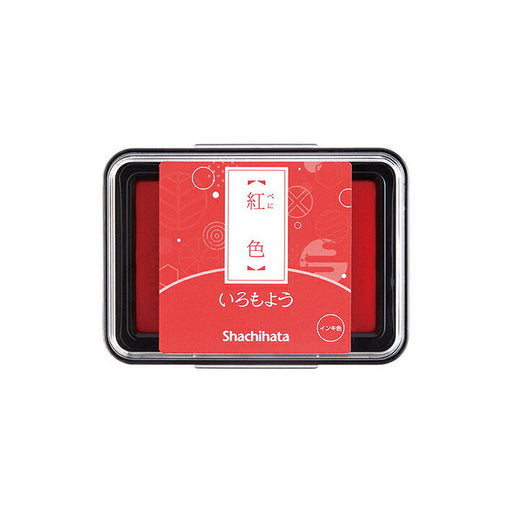 シャチハタ スタンプパッド いろもよう 紅色 HAC-1-R シヤチハタ 4974052660436（10セット）