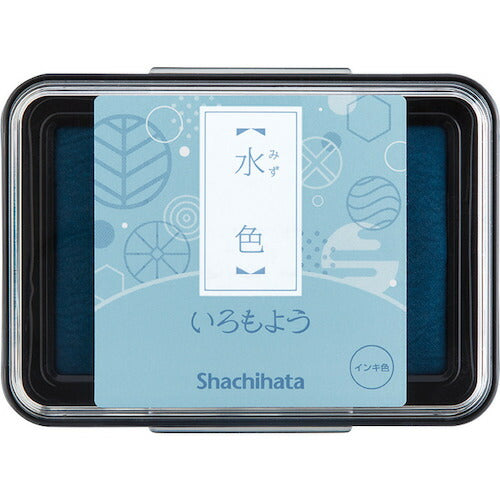 シャチハタ  スタンプパッド いろもよう 水色(ミズイロ) HAC-1-PB /4974052660610（10セット）