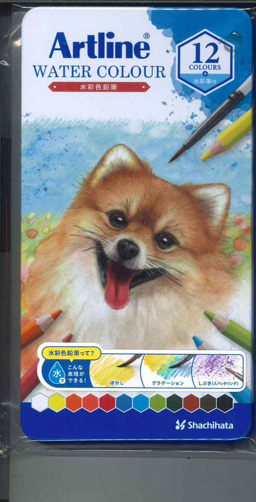 シャチハタ アートライン水彩色鉛 KCP-W12C/H 4974052130175