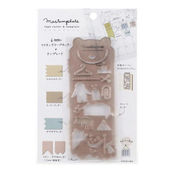 クツワ マステンプレート・アニマル DE011C　4901478193156