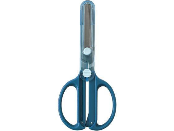 クツワ キャップ一体こどもハサミ SS122NB　4901478196096（5セット）