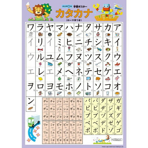 Учебный плакат Kumon Publishing GP-62 Катакана 4944121548613