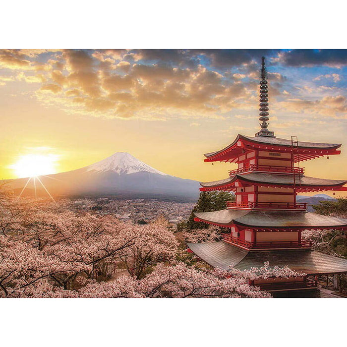 Yanoman Monte Fuji y flores de cerezo al amanecer en primavera (Yamanashi) 4979817060230
