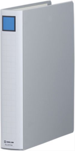 キングジム キングファイル A4 タテ 400枚収納 両開き 2474A グレー（10セット）