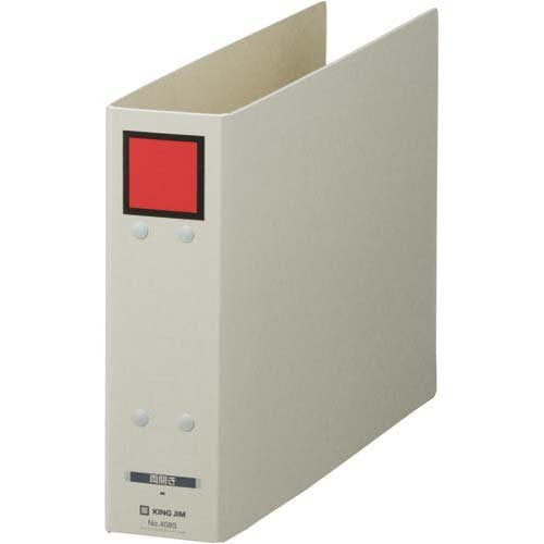 キングジム 保存ファイル ドッチ A4E 4085 赤（10セット）