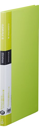 キングジム クリアーファイル シンプリーズクリアーファイル20P 黄緑 A4縦型 136SPキミ（10セット）