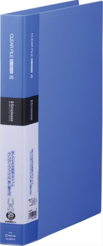 キングジム クリアーファイル シンプリーズ 差替式 A4S 25P 138SPW 青（10セット）