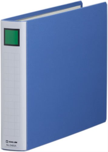 キングジム キングファイル A4 ヨコ 300枚収納 両開き 2483A 青（10セット）
