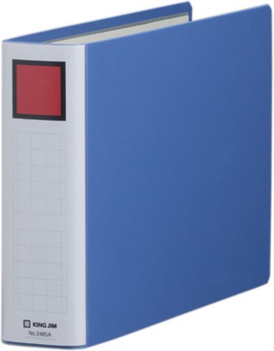 キングジム キングファイル A4 ヨコ 500枚収納 両開き 2485A 青（10セット）