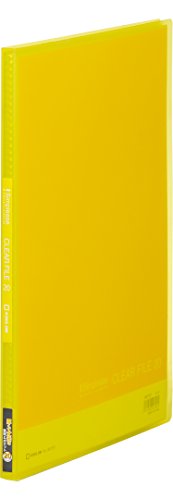 キングジム クリアーファイル シンプリーズクリアーファイル（透明）20P 黄 A4縦型 186TSPキイ（10セット）