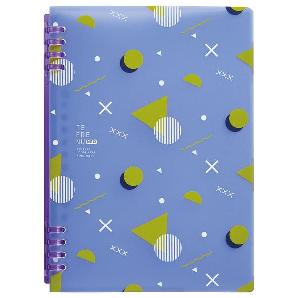 キングジム_リングノート「テフレーヌ」ネオA5_アオ9854TTENE-004/4971660062638（5セット）