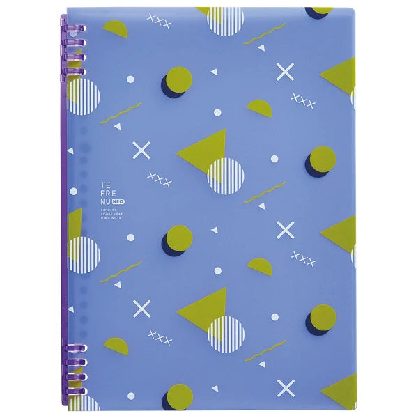 キングジム_リングノート「テフレーヌ」ネオB5_アオ9855TTENE-004/4971660062676（5セット）