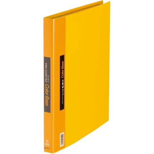 キングジム クリアーファイル カラーベース 差替式 A4S 139 黄（10セット）