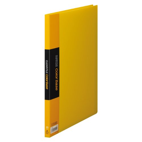 キングジム クリアーファイル カラーベース A4 （S型） 20枚 132C 黄（10セット）