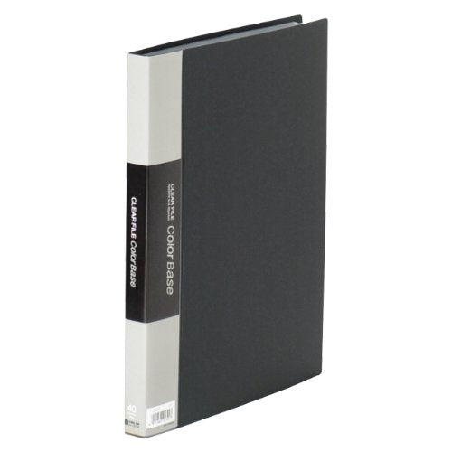 キングジム クリアーファイル カラーベース W A4S 132CW 黒（10セット）