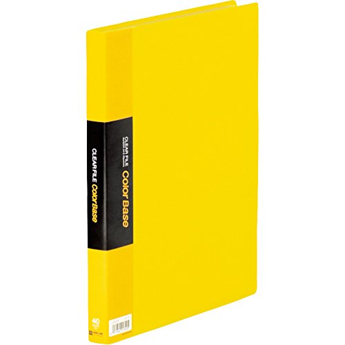 キングジム クリアーファイル カラーベース W A4S 132CW 黄（10セット）