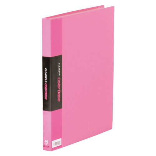 キングジム クリアーファイル カラーベース W A4S 132CW ピンク（10セット）