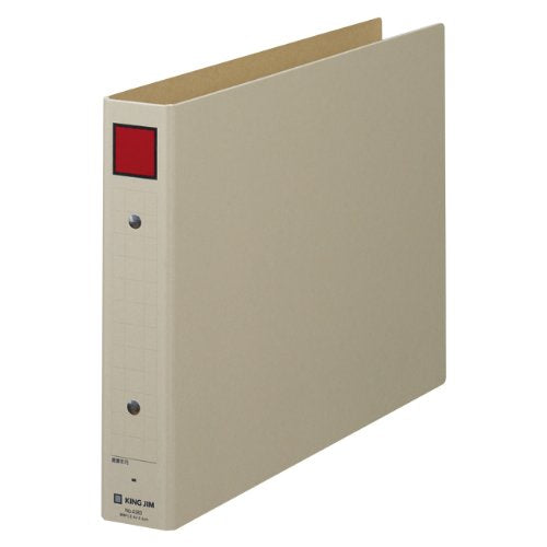 キングジム 保存ファイル A4E 4383 赤（10セット）