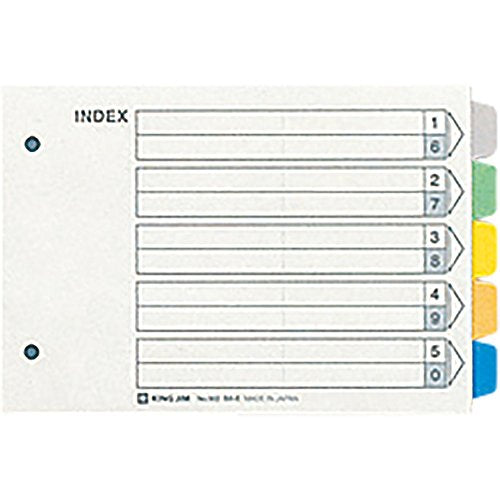 キングジム カラーインデックス 902 B6E（10セット）