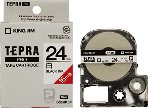 キングジム テープカートリッジ テプラPRO 24mm SS24KL 白（10セット）