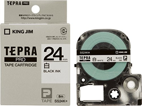 キングジム テープカートリッジ テプラPRO 24mm SS24K 白（10セット）