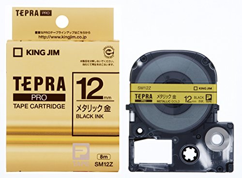 キングジム テープカートリッジ テプラPRO 12mm SM12Z メタリック 金（10セット）