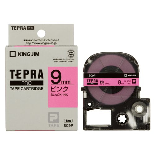 キングジム テープカートリッジ テプラPRO 9mm SC9P ピンク（10セット）