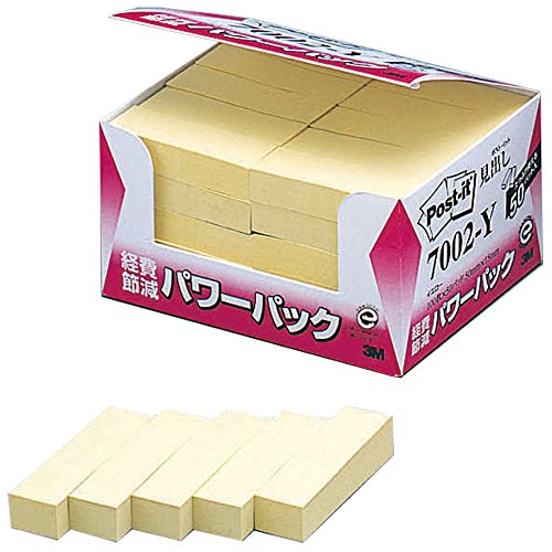 ポスト イット 見出し 50x15mm 100枚x50個 イエロー 7002-Y（10セット）