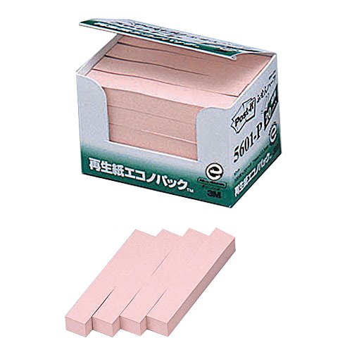 ポスト イット ふせん 75x12.5mm 100枚x20個 ピンク 5601-P（10セット）