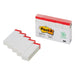ポスト イット 見出し 50x15mm 100枚x5個 赤線入り 700RP-WN（10セット）