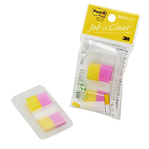 ポスト イット ジョーブ 詰替用 44x12mm 50枚x2個 ローズ/イエロー 680DH-3（10セット）