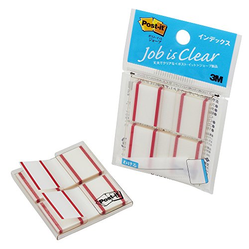ポスト イット ジョーブ インデックス 44x23mm 50枚 レッド 682-1-RE（10セット）
