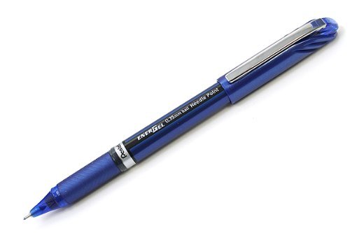 ぺんてる Pentel ゲルインキボールペン エナージェル ユーロ 0.35mm ブルー軸 青インキ BLN23-C（10セット）
