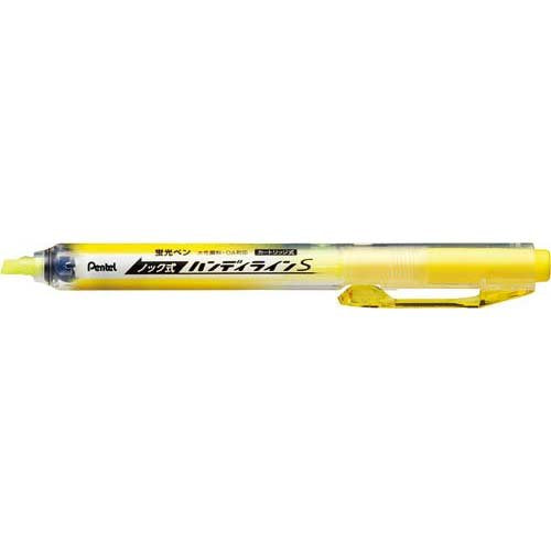ぺんてる Pentel ノック式ハンディラインS 水性蛍光ペン イエロー [1本] SXNS15-G（10セット）