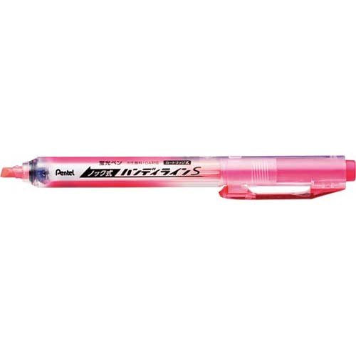 ぺんてる Pentel ノック式ハンディラインS 水性蛍光ペン ピンク [1本] SXNS15-P（10セット）