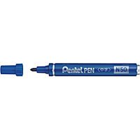 ぺんてる Pentel 油性マーカーぺんてる Pentelペン N50 中字 青インキ N50-CD（10セット）