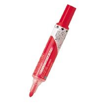 ぺんてる Pentel ホワイトボードマーカー ノックル 丸芯 中字 赤インキ EMWLM-B（10セット）