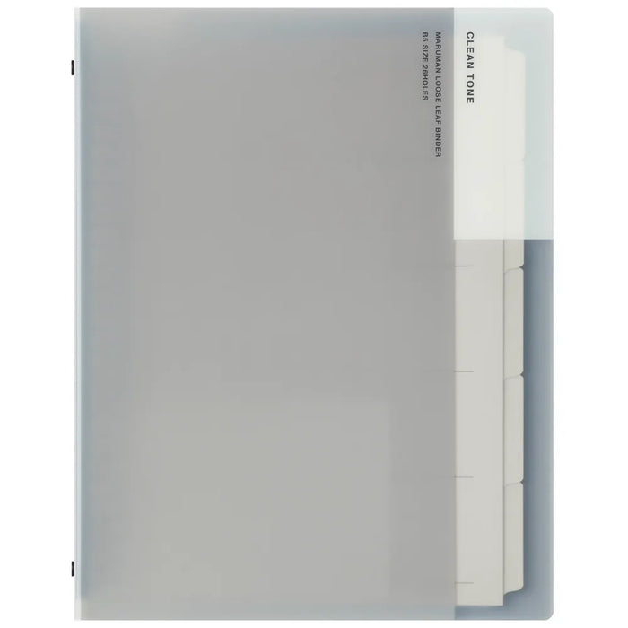 マルマン_Ｂ５　バインダー　クリーントーン　ワイドグレーF312-11/4979093312115