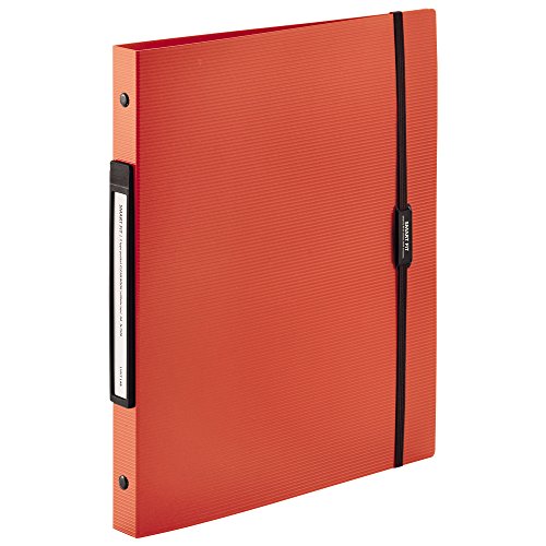 リヒトラブ クリヤーブック A4 30穴 オレンジ N7520-4（10セット）