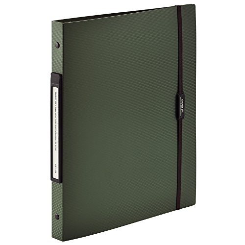 リヒトラブ クリヤーブック A4 30穴 オリーブ N7520-22（10セット）