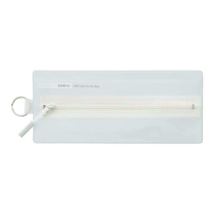 Licht_soeru Astuccio portapenne con cerniera centrale Frost Clear A-8102-1/4903419361020